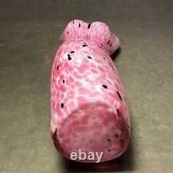 Art Glass Female Torso Vase Figurine Pink Bust 17 Murano Style Beautiful Color
