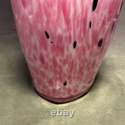 Art Glass Female Torso Vase Figurine Pink Bust 17 Murano Style Beautiful Color