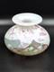 Art Glass Vase Isle of Wight Studio Glass Handblown Milky white Pink UK with lab