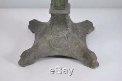 Arts & Crafts Bradley & Hubbard Celtic Mcintosh Rose Leaded Glass Lamp Base