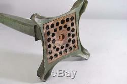 Arts & Crafts Bradley & Hubbard Celtic Mcintosh Rose Leaded Glass Lamp Base