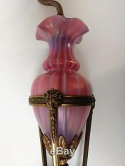 Authentic Carder Era Steuben ORIENTAL POPPY Table Lamp, c. 1920