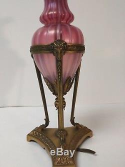 Authentic Carder Era Steuben ORIENTAL POPPY Table Lamp, c. 1920