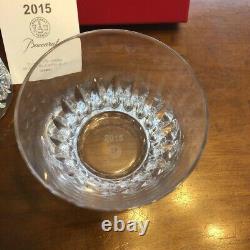 Baccarat Year Tumbler''Rosa'' 2015 Crystal Rock Glass Set of 2 Unused with Box