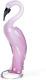 Badash Murano-Style Art Glass Pink Flamingo Figurine 13 Tall Decorative & Han