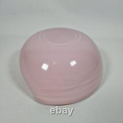 Barbini Murano Bubble Glass Ashtray Cigarette Italian Art Glass Bowl Pink Gold