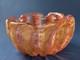 Barovier & Toso Murano Cordonato d'Oro Art Glass Pink Gold Aventurine Bowl