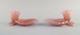 Barovier and Toso. A pair of organically shaped bowls in pink art glass