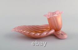 Barovier and Toso. A pair of organically shaped bowls in pink art glass