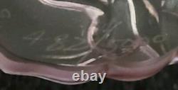 Beautiful Pink Art Glass Crystal Liuligongfang Flower Necklace Signed 487/5000