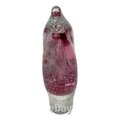 Beranek Skrdlovice Pavel Juda Czech Republic Controlled Bubbles Art Glass Vase