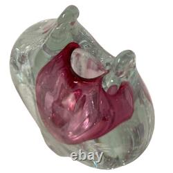 Beranek Skrdlovice Pavel Juda Czech Republic Controlled Bubbles Art Glass Vase