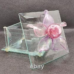 Berni Enterprises Art Glass Trinket Box