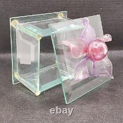 Berni Enterprises Art Glass Trinket Box