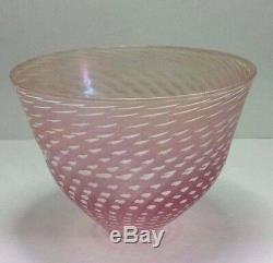 Bertil Vallien Pink Minos Bowl. Artist Collection. Kosta Boda