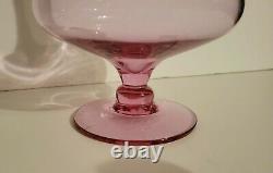 Blenko Decanter Wayne Husted #6212 Rose vintage MCM