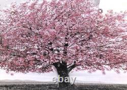 Blossom Tree Picture Pink Liquid Art Mirrored Frame 3D Glitter Wall Art 85x45 cm
