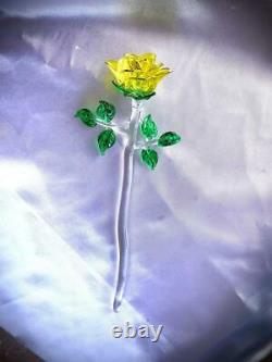 Blown glass rose Beautiful handmade sculpture adorned in 24k gold