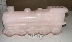 Boyd Glass Six Piece Boyd's Special Train Set # 82 In Rosie Pink 1999 Signed All