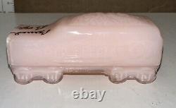Boyd Glass Six Piece Boyd's Special Train Set # 82 In Rosie Pink 1999 Signed All
