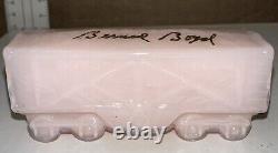 Boyd Glass Six Piece Boyd's Special Train Set # 82 In Rosie Pink 1999 Signed All