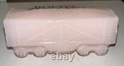 Boyd Glass Six Piece Boyd's Special Train Set # 82 In Rosie Pink 1999 Signed All