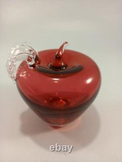 Bristol Blue vase jug cranberry ruby pink 4x glass ornaments made in Bedminster