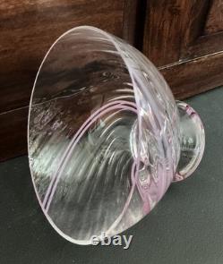 Caithness Glass Flamenco Medium Bowl 160 Dawn Pink Art Glass Scotland B177RM