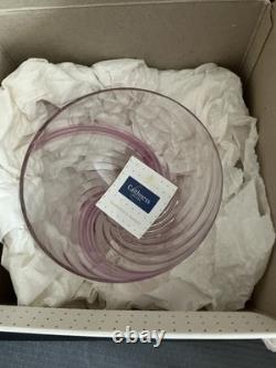 Caithness Glass Flamenco Medium Bowl 160 Dawn Pink Art Glass Scotland B177RM