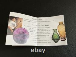 Caithness Glass Flamenco Medium Bowl 160 Dawn Pink Art Glass Scotland B177RM