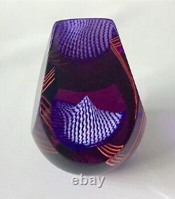 Caithness Glass Paperweight Magic Castle Purple Pinks 10cm Alistair MacIntosh