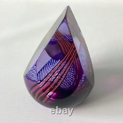 Caithness Glass Paperweight Magic Castle Purple Pinks 10cm Alistair MacIntosh