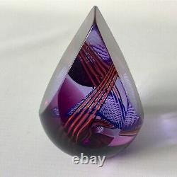 Caithness Glass Paperweight Magic Castle Purple Pinks 10cm Alistair MacIntosh