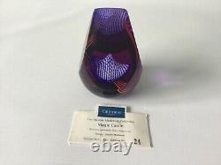 Caithness Glass Paperweight Magic Castle Purple Pinks 10cm Alistair MacIntosh