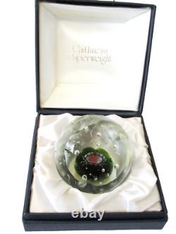 Caithness Glass Paperweight Seabase 1976 + Box Made in Scotland