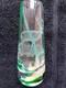 Caithness Glass Vase Deer Stag Green Stunning Green Pink and Orange pattern