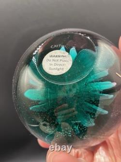 Caithness Pink Rhododendron Facet Art Glass Royal Botanic Garden Paperweight 3.5