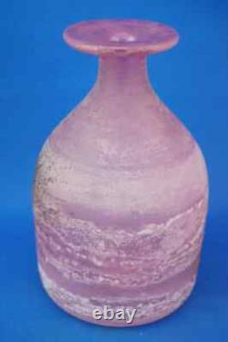 Cenedese Glassworks Vase blown glass Murano Italy pink Acid Design 1900 20th Cenedese Glassworks Vase blown glass Murano Italy pink Acid Design 1900 20th