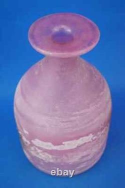 Cenedese Glassworks Vase blown glass Murano Italy pink Acid Design 1900 20th Cenedese Glassworks Vase blown glass Murano Italy pink Acid Design 1900 20th