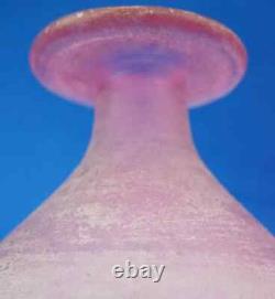 Cenedese Glassworks Vase blown glass Murano Italy pink Acid Design 1900 20th Cenedese Glassworks Vase blown glass Murano Italy pink Acid Design 1900 20th