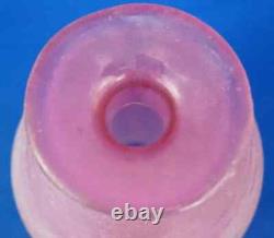 Cenedese Glassworks Vase blown glass Murano Italy pink Acid Design 1900 20th Cenedese Glassworks Vase blown glass Murano Italy pink Acid Design 1900 20th