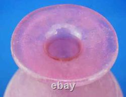 Cenedese Glassworks Vase blown glass Murano Italy pink Acid Design 1900 20th Cenedese Glassworks Vase blown glass Murano Italy pink Acid Design 1900 20th