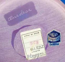 Cenedese Glassworks Vase blown glass Murano Italy pink Acid Design 1900 20th Cenedese Glassworks Vase blown glass Murano Italy pink Acid Design 1900 20th