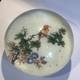 Chinese Whites 1930s Art Glass Paperweight Floral Bird China Vintage