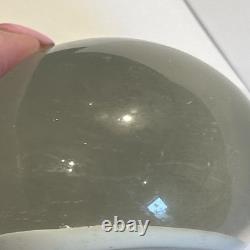 Chinese Whites 1930s Art Glass Paperweight Floral Bird China Vintage