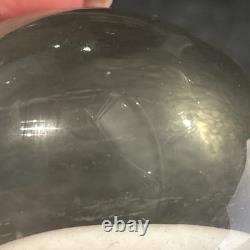 Chinese Whites 1930s Art Glass Paperweight Floral Bird China Vintage