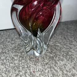 Chribska, Vintage Czech Art Glass Vase Josef Hospodka