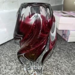 Chribska, Vintage Czech Art Glass Vase Josef Hospodka