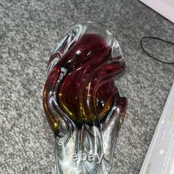 Chribska, Vintage Czech Art Glass Vase Josef Hospodka