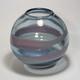 Clear Glass Vase with Pink & Blue Swirl, Chris Pantano